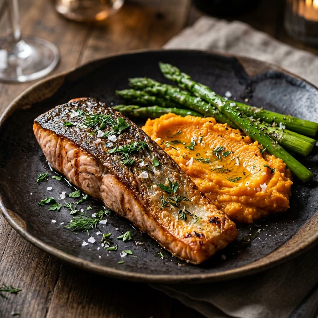 Clean Keto Salmon Plate